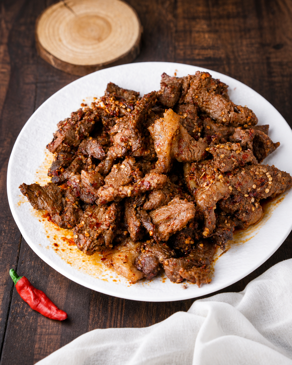 Sichuan Chili Beef Bites