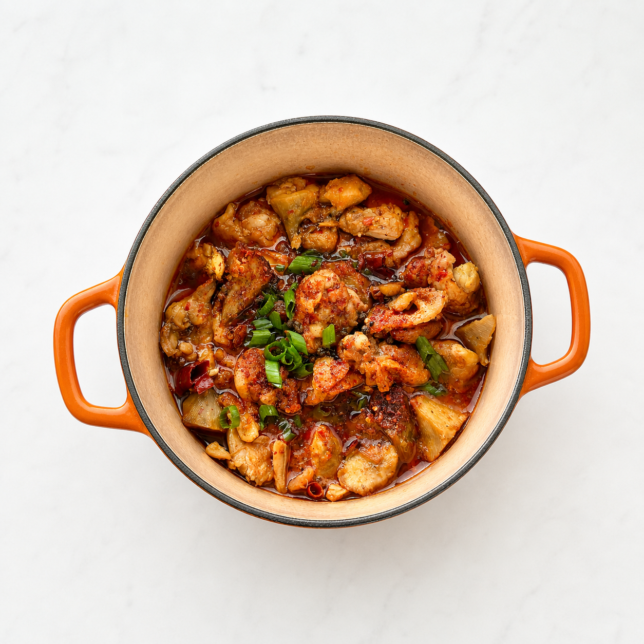 Sichuan Spicy Braised Chicken with Taro